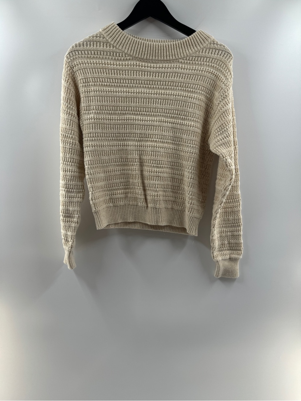 Universal Thread Cream Textured Knit Sweater – Women's XS